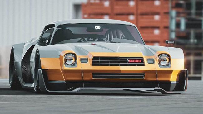 1978 Camaro Z28 Gets a Digital Makeover with Slammed Wide-Body