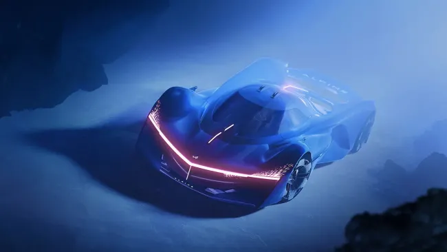 Alpine's Alpenglow Hypercar Concept at Spa-Francorchamps