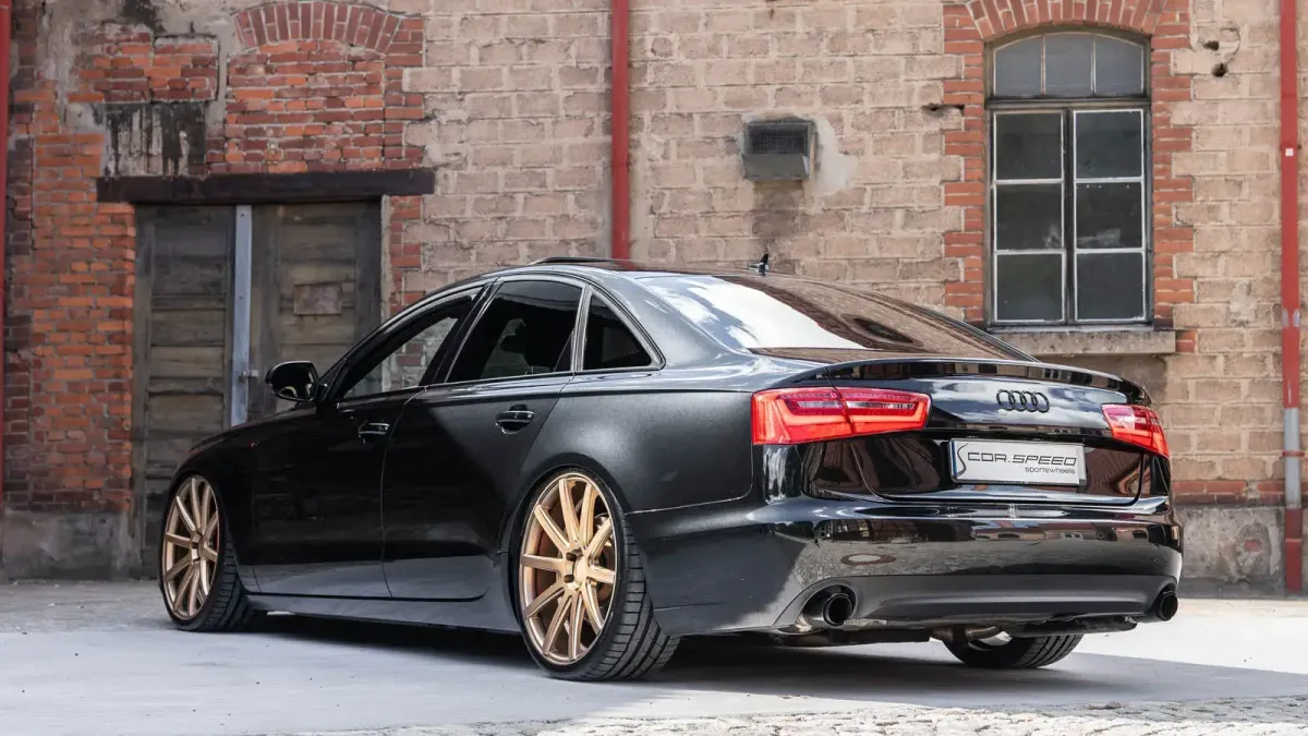 Lowered Audi A6 C7 with Cor.Speed Deville Wheels & Upgrades