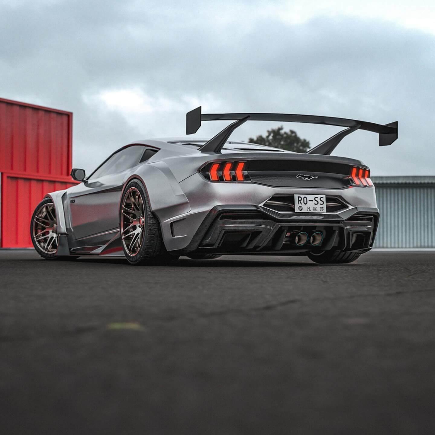 Ford mustang s650 widebody with mid engine 3 1