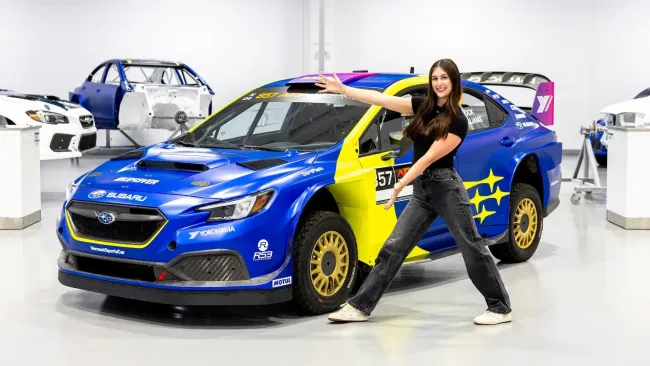 Lia Block Set to Drive Subaru WRX at 2024 Lake Superior Rally