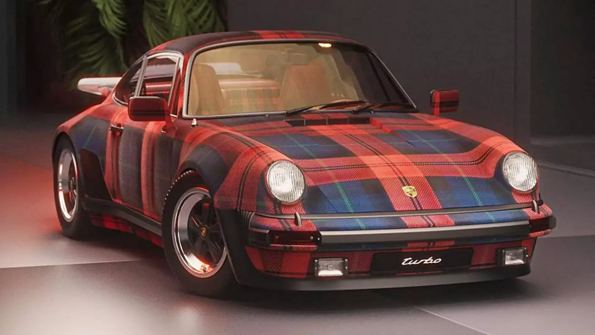 Porsche 911 tartan upholstery 2 1