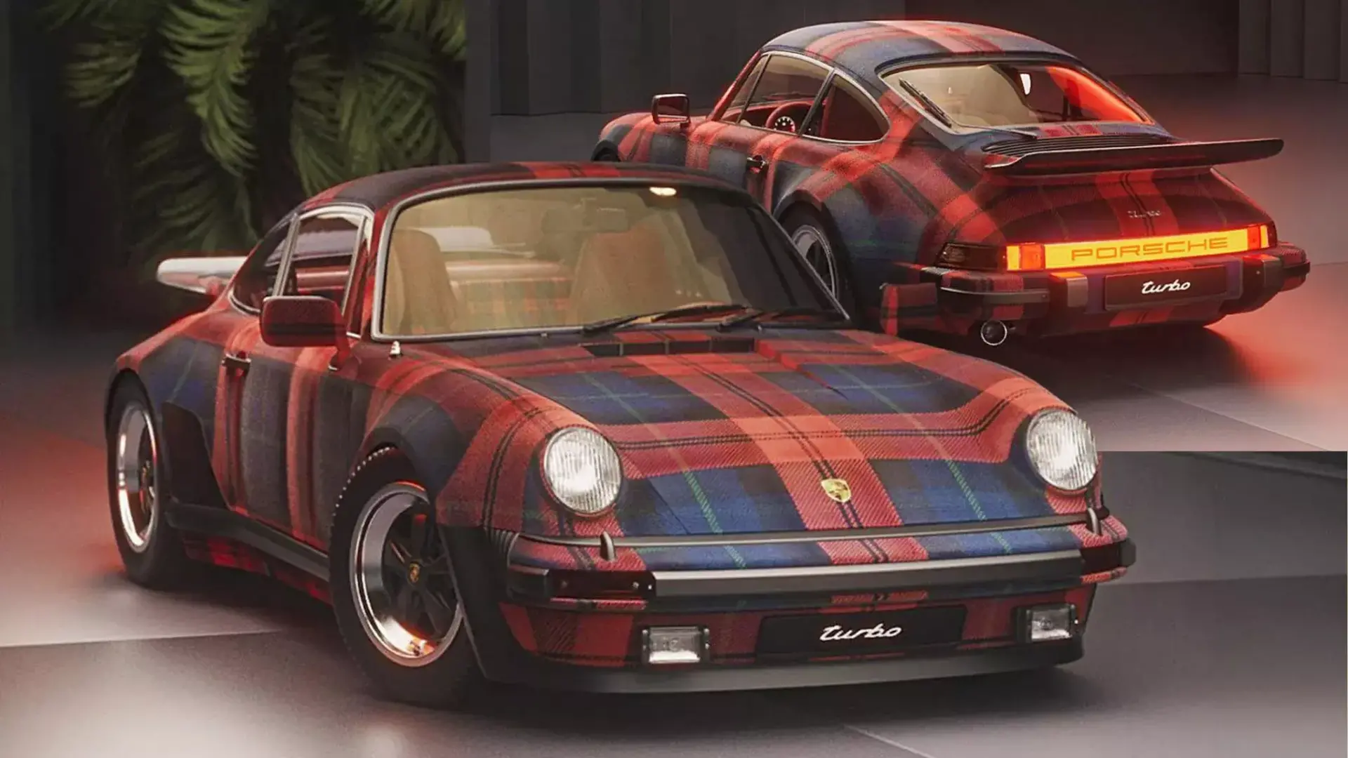 Porsche 911 tartan upholstery 6 1