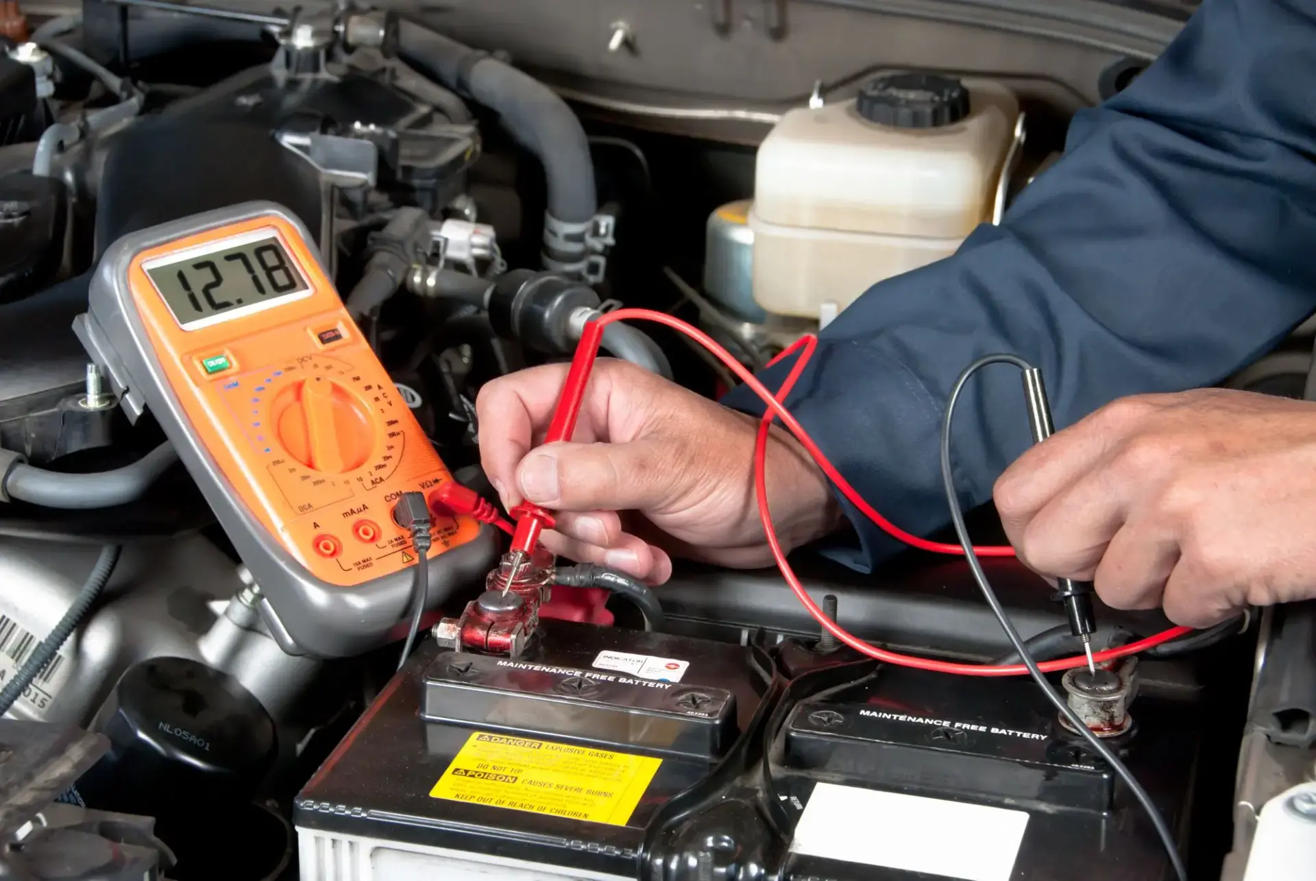 Testing car battery