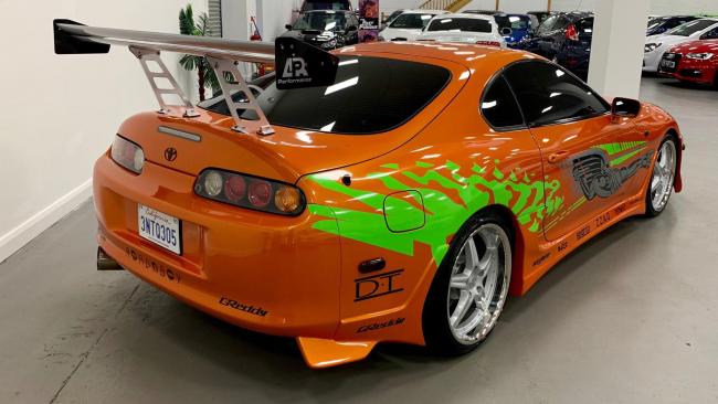 For sale is a Toyota Supra driven by Paul Walker in Fast & Furious