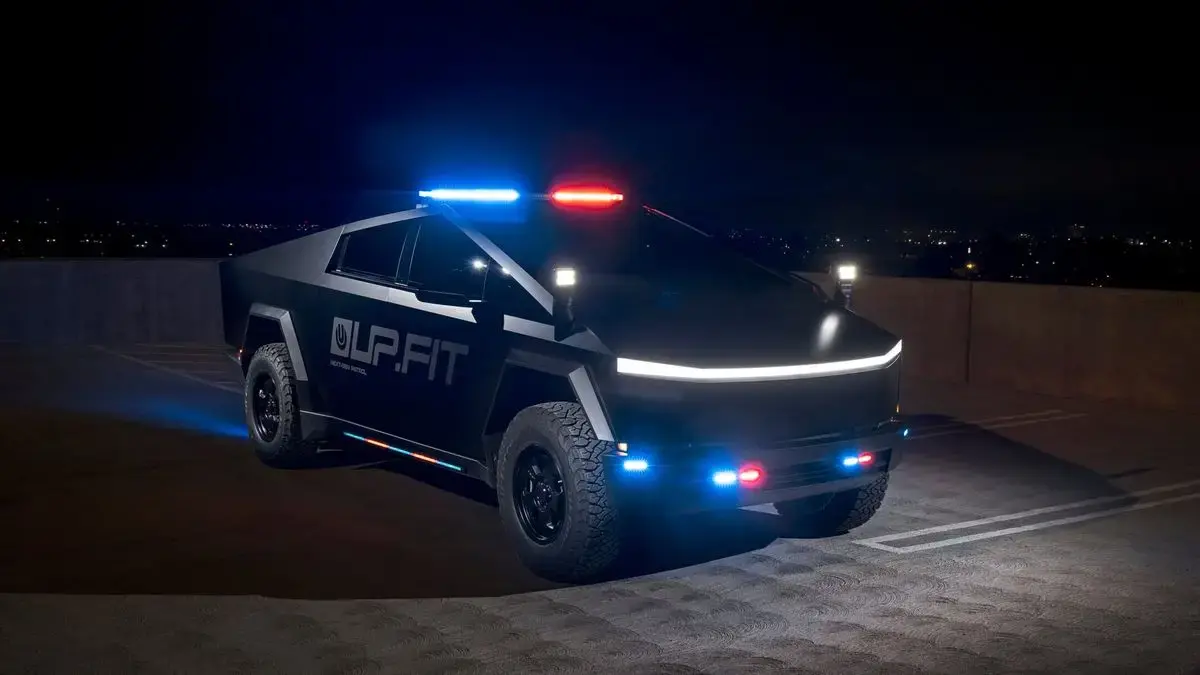 Up fit begins converting tesla cybertrucks for police use