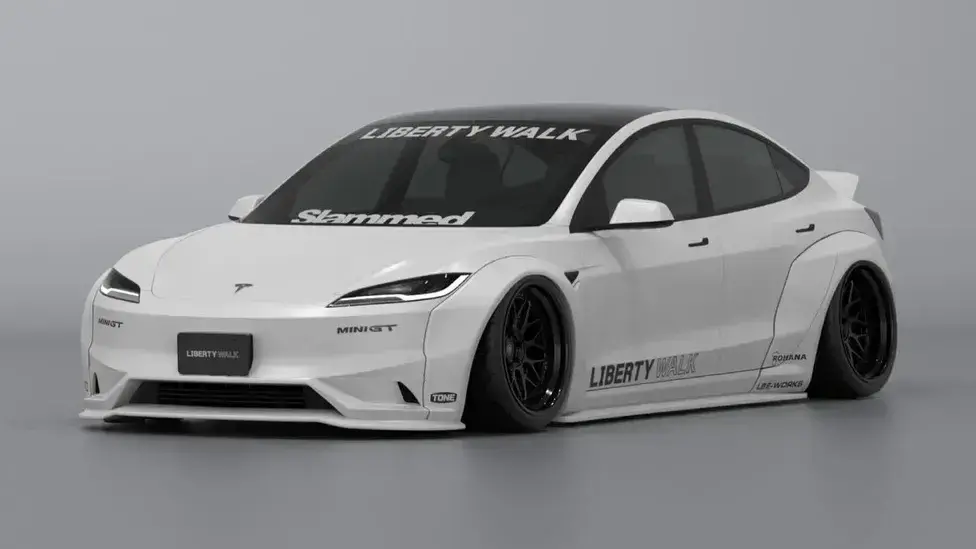 Widebody kit tesla model 3 1